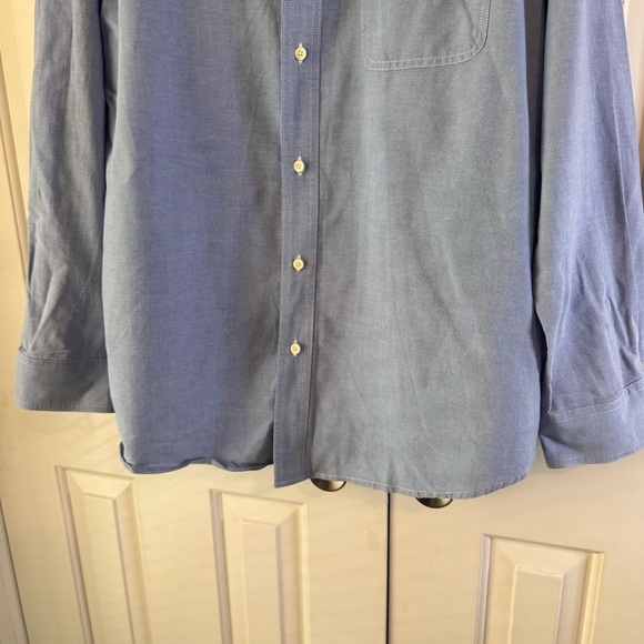 Chaps Men’s Light Blue Casual Button-Down Shirt Long Sleeve Size Large - Picture 5 of 8